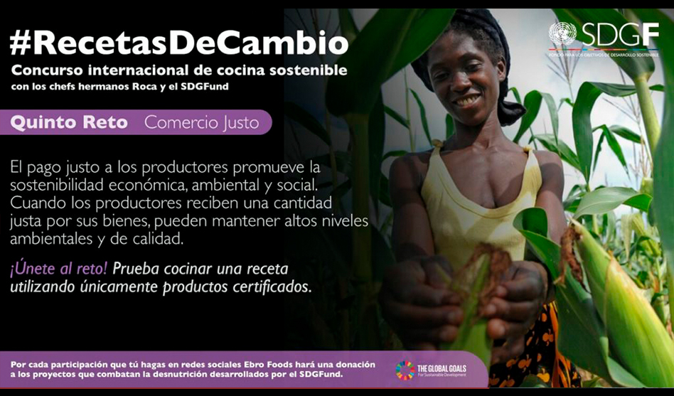 Ebro participa junto al fondo ODS en #recetasdecambio