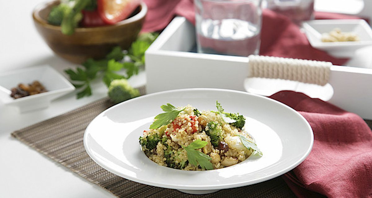 Salteado de quinoa con verduras