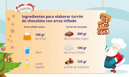 Turrón de chocolate con arroz inflado