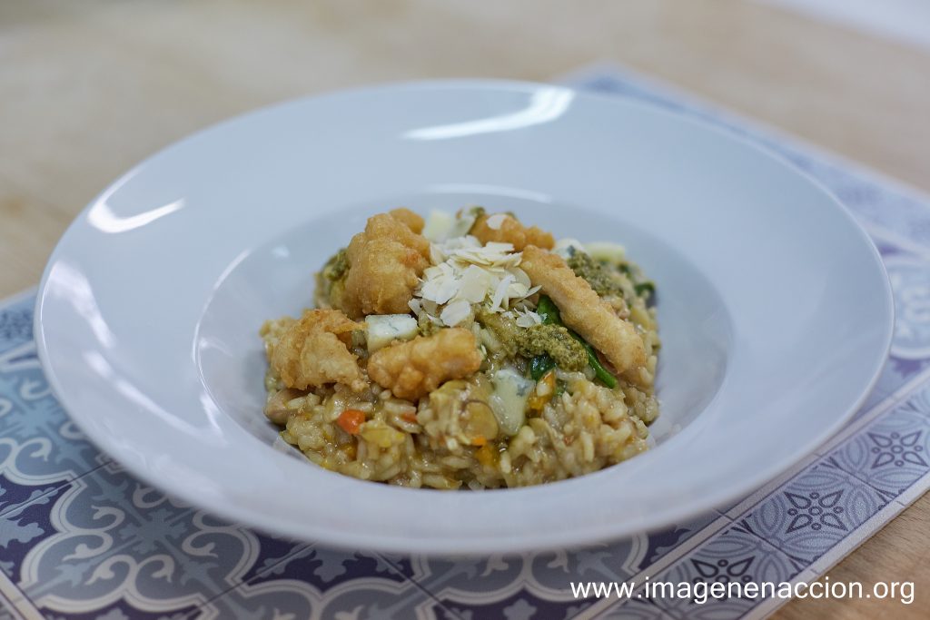 receta arroz caldoso con gorgonzola