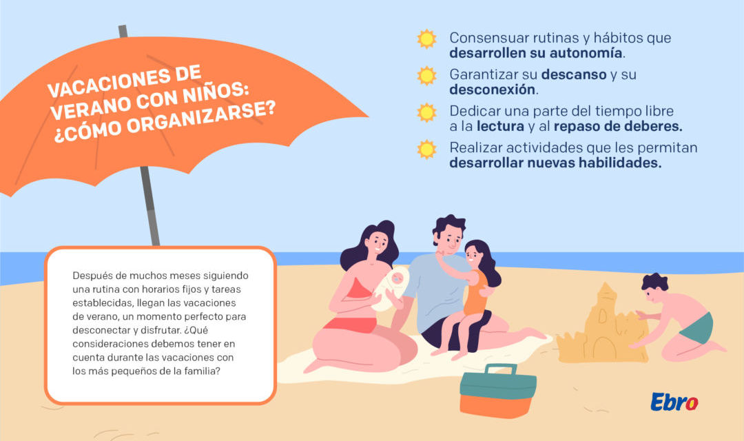 ¿Cómo organizar las vacaciones de verano con niños?