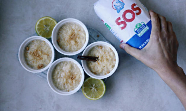 Arroz con leche y turrón