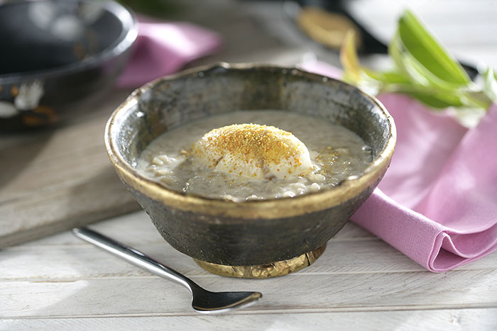 Arroz de chufa con helado de canela