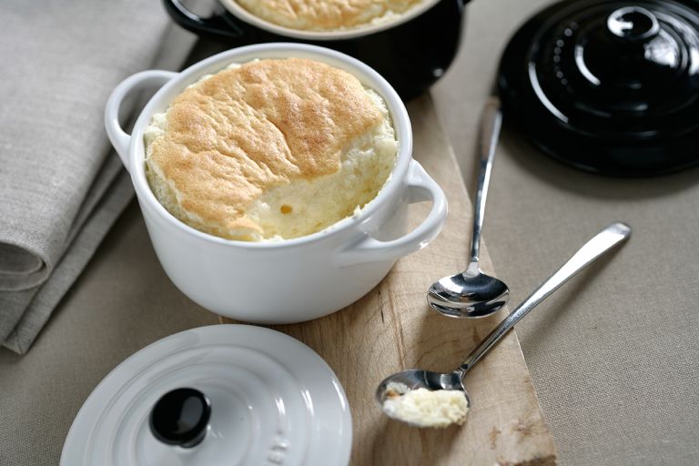 Soufflé de arroz con leche